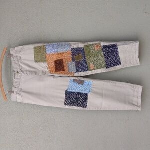 Sashiko Patched VTG Riders Casuals Khaki Pants 14